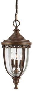 Elstead FE-EB8-L-BRB English Bridle 3 Light Large Chain Lantern Ceiling Light In British Bronze