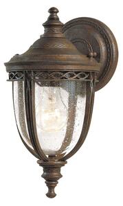 Elstead FE-EB2-S-BRB English Bridle 1 Light Small Wall Lantern Light In British Bronze