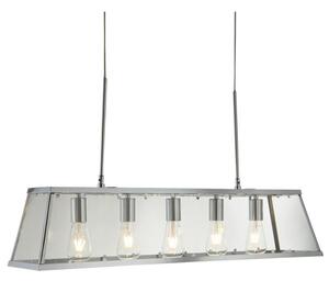 Searchlight 4614-5CC Voyager Five Light Horizontal Ceiling Lantern Light In Chrome