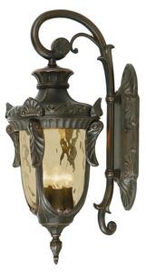 Elstead PH2/LOB Philadelphia 3 Light Large Down Wall Lantern Light In Old Bronze