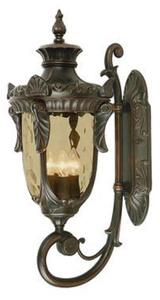 Elstead PH1/LOB Philadelphia 3 Light Large Up Wall Lantern Light In Old Bronze