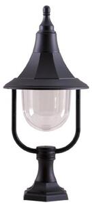 Elstead SHANNON PED Shannon 1 Light Outdoor Pedestal Light In Black