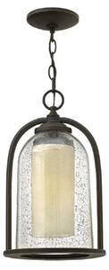 HK/QUINCY8/M Quincy 1 Light Chain Ceiling Lantern Light In Oil Rubbed Bronze