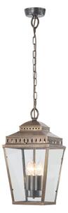 Elstead MANSION-HOUSE8-BR Mansion House 3 Light Ceiling Chain Lantern Light In Aged Brass