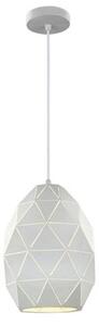 Franklite PCH148 Tangent One Light Oval Ceiling Pendant Light In White