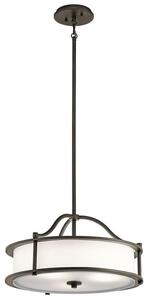 KL/EMORY/P/S OZ Emory 3 Light Ceiling Pendant/Semi Flush Light In Olde Bronze