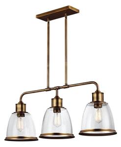 FE/HOBSON/3P AB Hobson 3 Light Island Chandelier Ceiling Light In Aged Brass