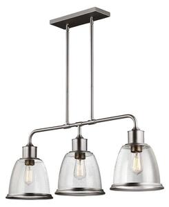 FE/HOBSON/3P SN Hobson 3 Light Island Chandelier Ceiling Light In Satin Nickel