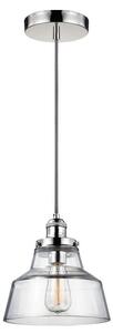 FE/BASKIN/P/A PN Baskin 1 Light Large Ceiling Pendant In Polished Nickel - Dia: 254mm