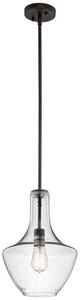 KL/EVERLY/P/S OZ Everly 1 Light Small Ceiling Pendant Light In Olde Bronze