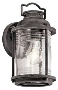 KL-ASHLANDBAY2-S Ashland Bay 1 Light Small Wall Lantern Light In Weathered Zinc