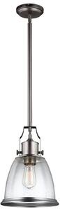 FE/HOBSON/P/M SN Hobson 1 Light Medium Ceiling Pendant Light In Satin Nickel