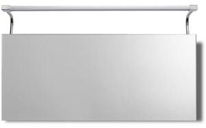 Mantra M5088 Sisley LED Straight Wall Light In Silver And Chrome