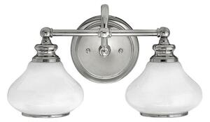HK/AINSLEY2 BATH Ainsley 2 Light Bathroom Wall Light In Polished Chrome