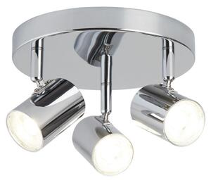 Searchlight 3173CC Rollo 3 Light LED Ceiling Spotlight In Chrome
