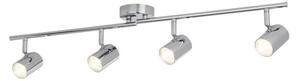 Searchlight 3174CC Rollo 4 Light LED Ceiling Bar Spotlight In Chrome