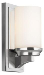 FE/AMALIA1/SBATH Amalia 1 Light Small Bathroom Wall Light In Polished Chrome - Height: 241mm