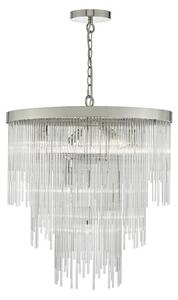 Dar ISL3450 Isla 7 Light Ceiling Pendant Light In Polished Chrome