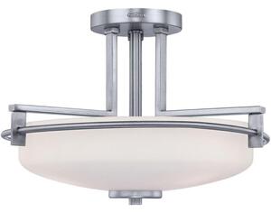 QZ/TAYLOR/SFBATH Taylor 3 Light Semi Flush Ceiling Light In Polished Chrome