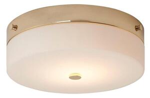 Elstead TAMAR/F/L PG Tamar Large Bathroom Flush Ceiling Light In Polished Gold - Dia: 290mm