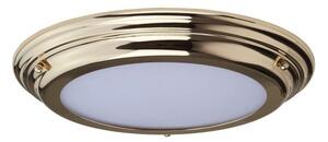 Elstead WELLAND/F PB Welland Medium Bathroom Flush Ceiling Light In Polished Brass