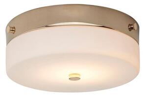 Elstead TAMAR/F/M PG Tamar Medium Bathroom Flush Ceiling Light In Polished Gold - Dia: 235mm