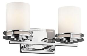 KL/HENDRIK2 BATH Hendrik 2 Light Bathroom Wall Light In Polished Chrome