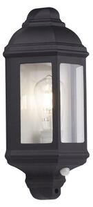 Searchlight 280BK-PIR Outdoor PIR Security Wall Lantern Light