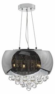 Dar GIS0510 Giselle 5 Light Ceiling Pendant Light In Smoked Glass