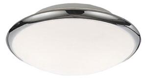 Franklite CF5779 Flush Ceiling Light With Chrome Finish Surround And Matt White Glass