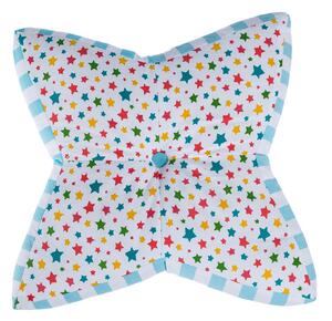 Homescapes Multi Stars & Blue Stripes Children’s Star Floor Cushion