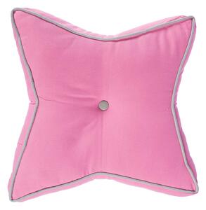 Homescapes Pink and Grey Star Floor Cushion