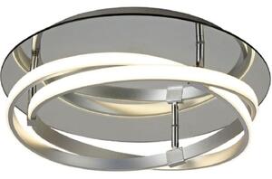 Mantra M5382 Infinity LED FLush Ceiling Light In Silver And Chrome