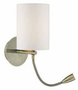 Dar FET0775 Feta 1 Light Wall Light In Antique Brass - Fitting Only
