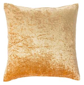 Mustard Gold Luxury Crushed Velvet Cushion Cover, 45 x 45cm