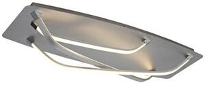 Mantra M5572 Papua LED Flush Ceiling Light In Silver And Chrome