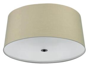 Mantra M5214 Argi 3 Light Flush Ceiling Light In Brown Oxide With Brown Shade