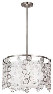 FE/LEXI/P Lexi 3 Light Ceiling Pendant In Polished Nickel - Dia: 483mm