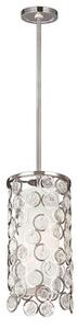 FE/LEXI/MP Lexi 1 Light Mini Pendant In Polished Nickel - Dia: 178mm