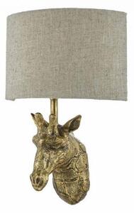 Dar SOP0735 Sophie 1 Light Wall Light In Gold
