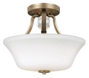 FE/EVINGTN/SFSG Evington 2 Light Semi Flush Ceiling Light In Gold