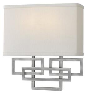 HK-LANZA2-AN Lanza 2 Light Wall Light In Antique Nickel