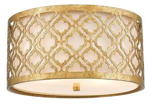 GN/ARABELLA/F Arabella 2 Light Flush Ceiling Light In Gold