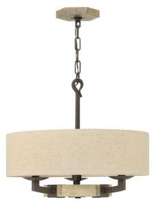 HK/WYATT/3P Wyatt 3 Light Ceiling Pendant In Iron Rust
