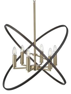 Searchlight 8246-6BZ Hoopla 6 Light Ceiling Pendant Light In Bronze