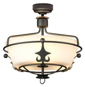 Elstead WINDSOR/SFGR Windsor 3 Light Semi Flush/Pendant In Graphite
