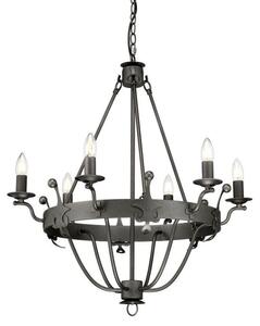 Elstead WINDSOR6GR Windsor 6 Light Chandelier In Graphite