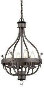 Elstead WINDSOR4GR Windsor 4 Light Pendant Chandelier In Graphite