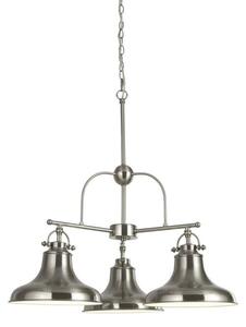 Searchlight 3183-3SS Dallas 3 Light Multi Arm Pendant In Satin Silver