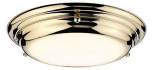Elstead WELLAND/F/SPB Welland Mini LED FLush Ceiling Light In Polished Brass - Dia: 245mm